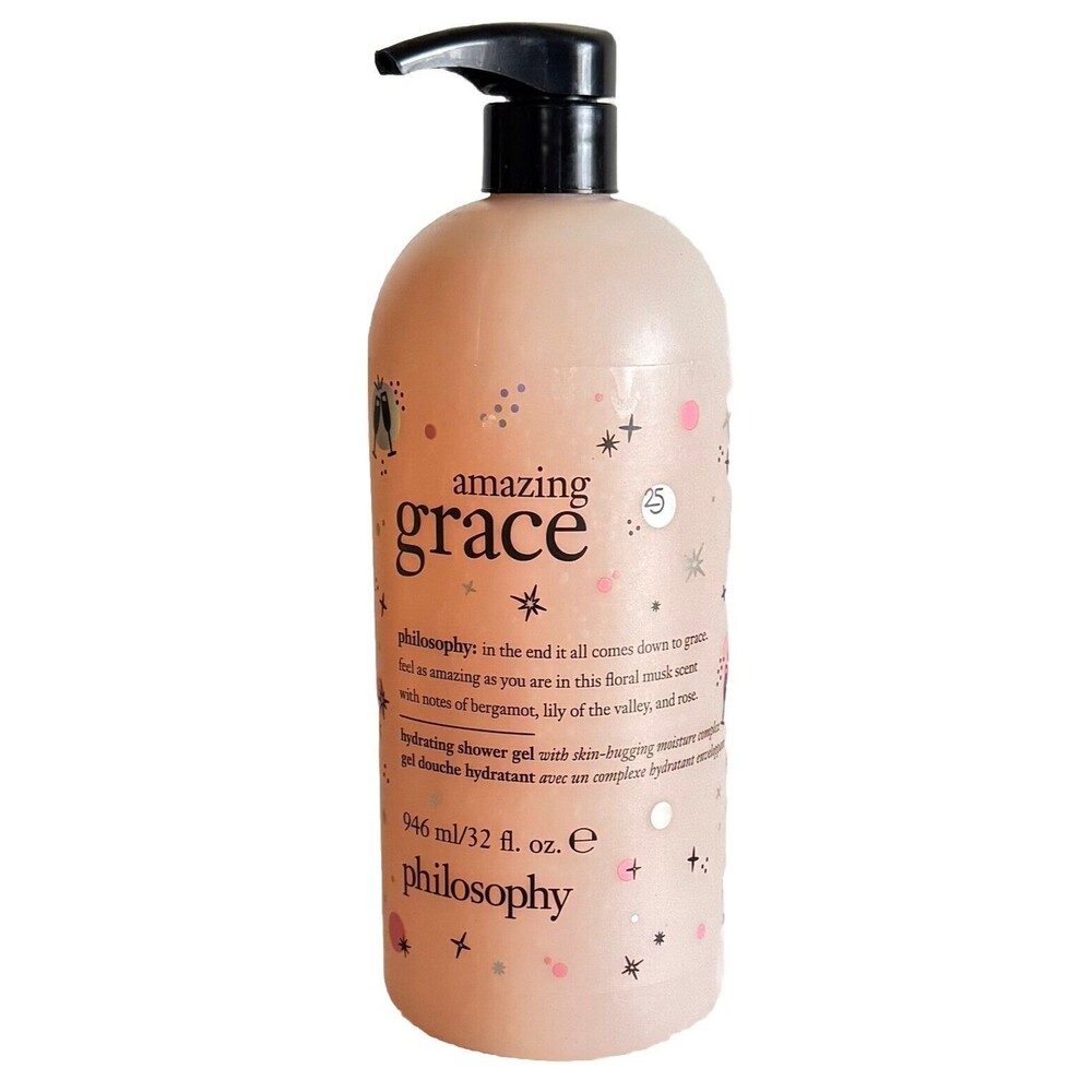Philosophy Amazing Grace Hydrating Shower Gel 32 fl oz NEW With PUMP INSTALLED